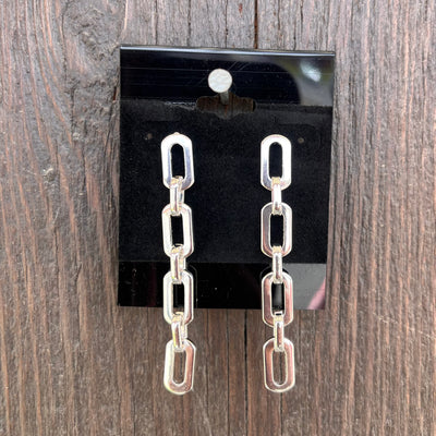 Paperclip Chain Earring