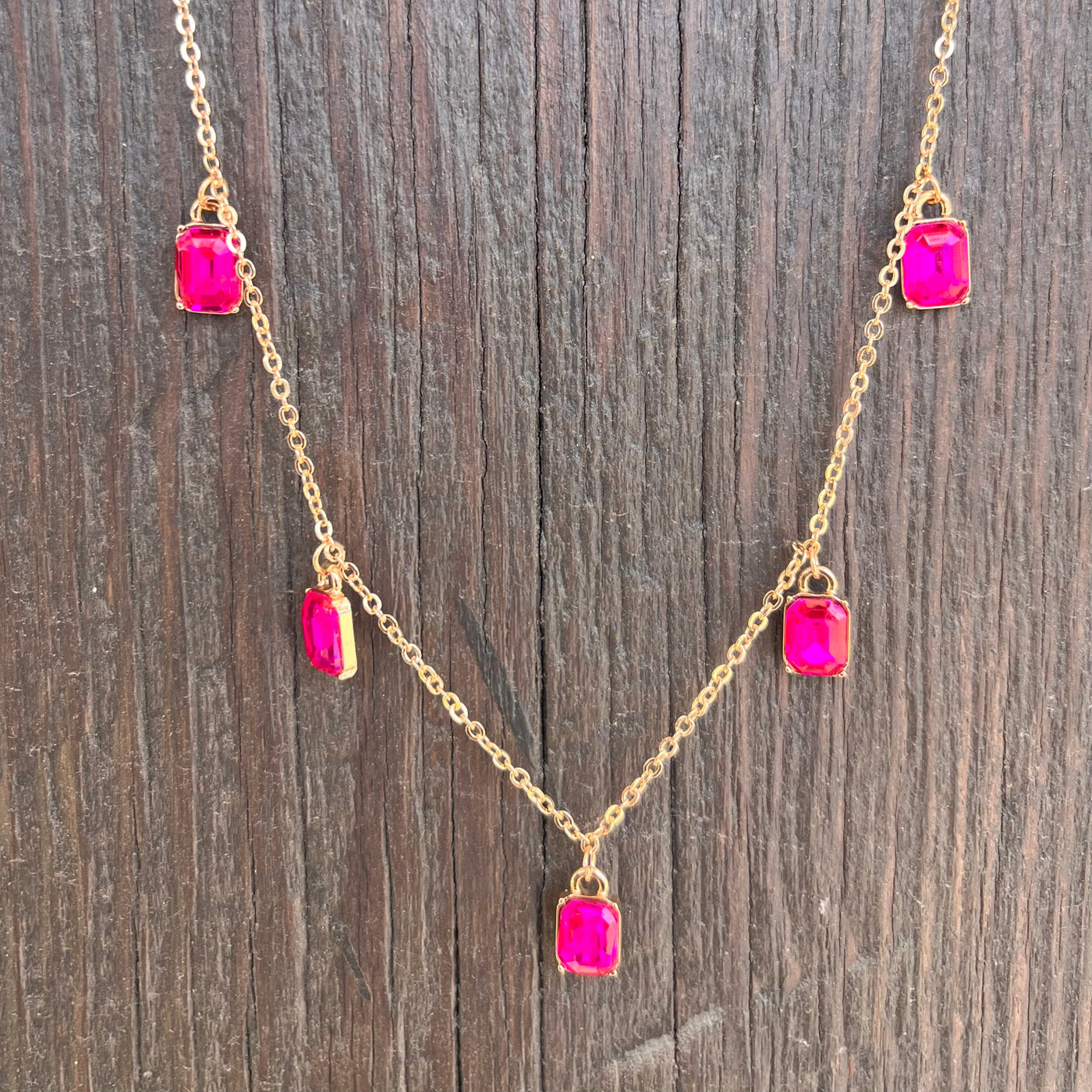 Cushion Stone Necklace