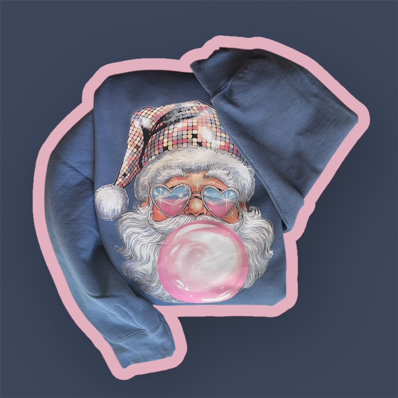 Disco Bubblegum Santa Sweatshirt