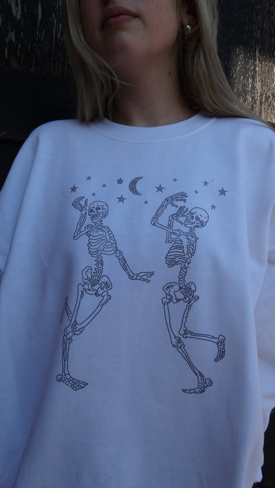 Dancing Skeletons Halloween Sweatshirt