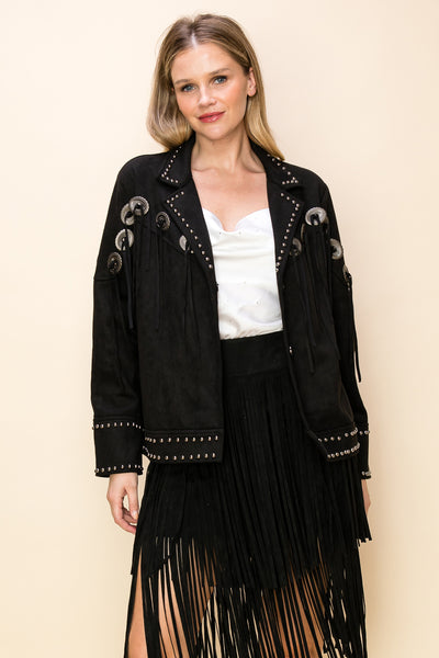 Concho Fringe Western Jacket