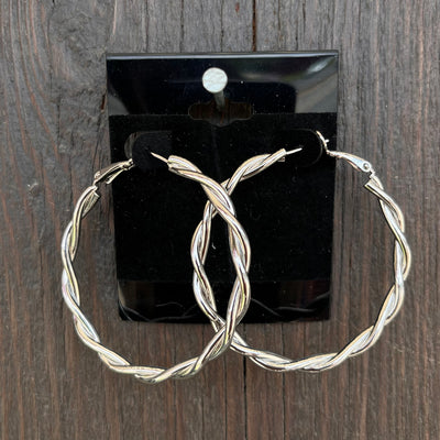 Twisted Hoop Earring