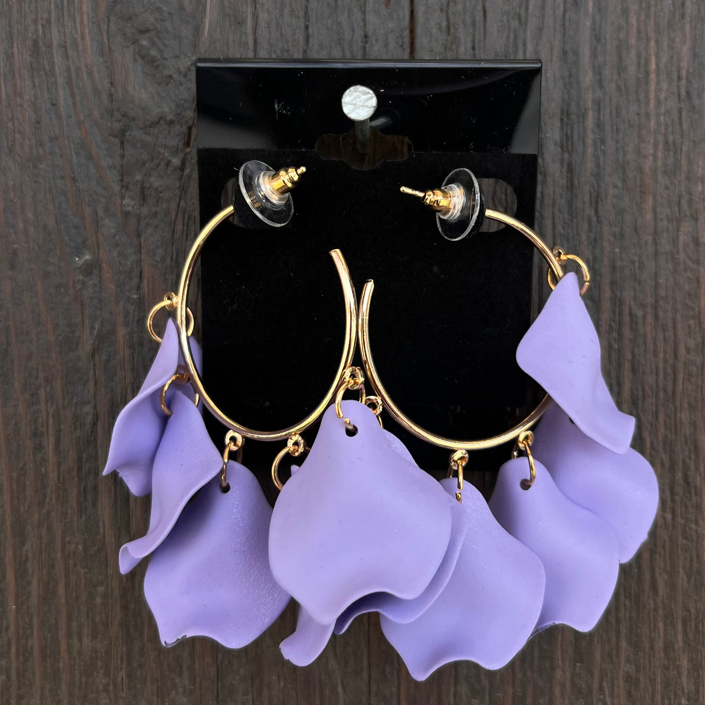 Flower Petal Hoop Earring