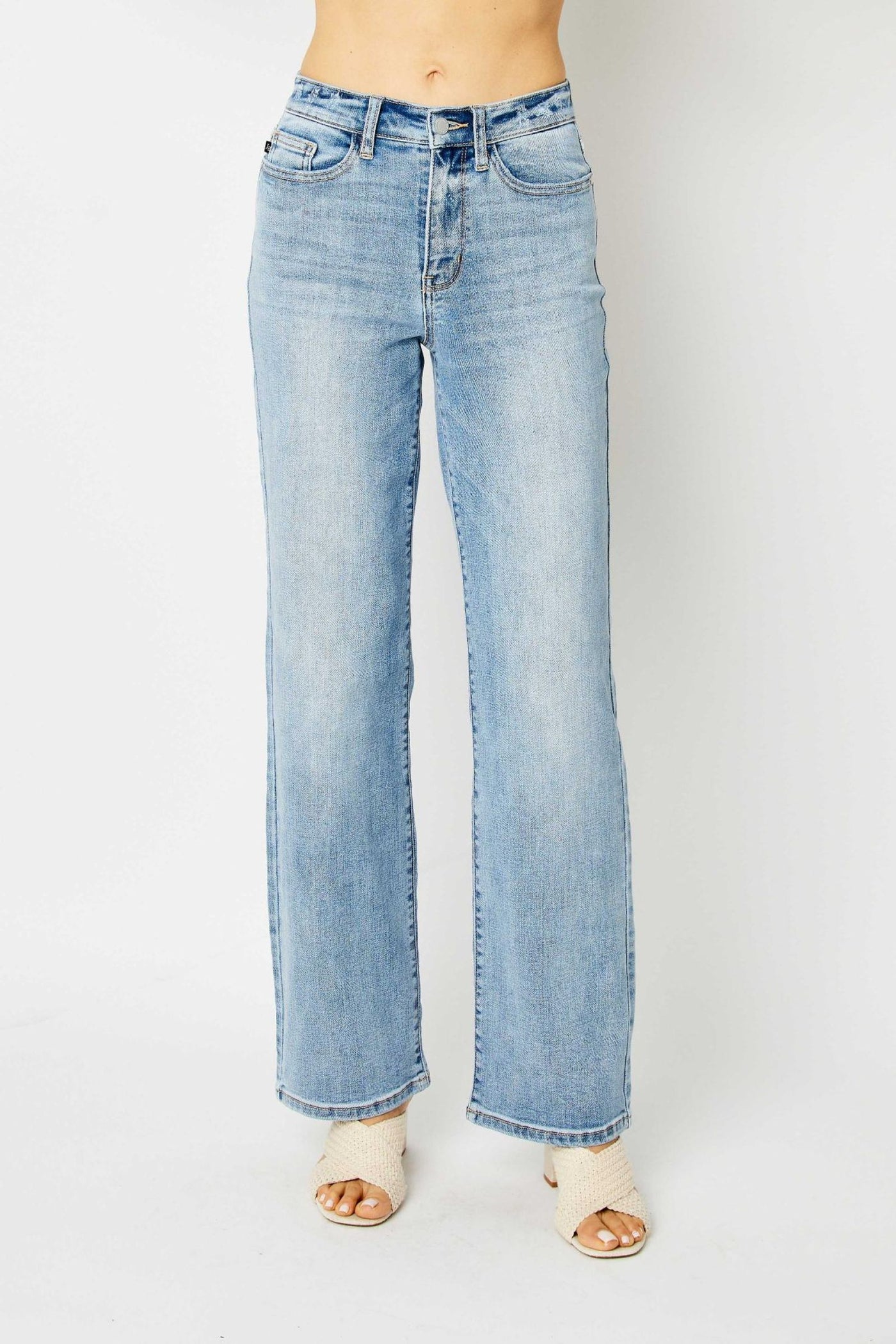 High Rise Straight Leg Jeans