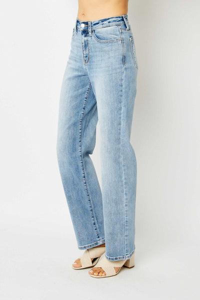 High Rise Straight Leg Jeans