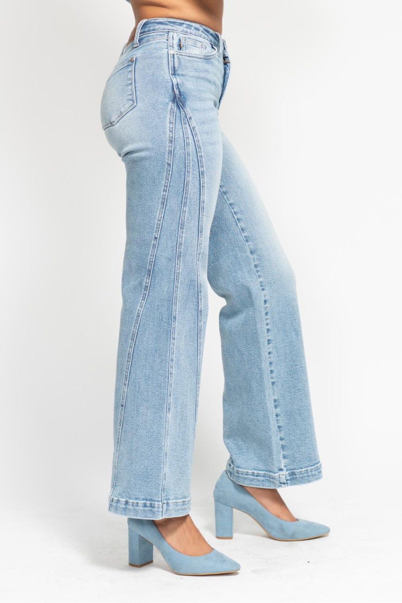 High Rise Retro Wide Leg Jean