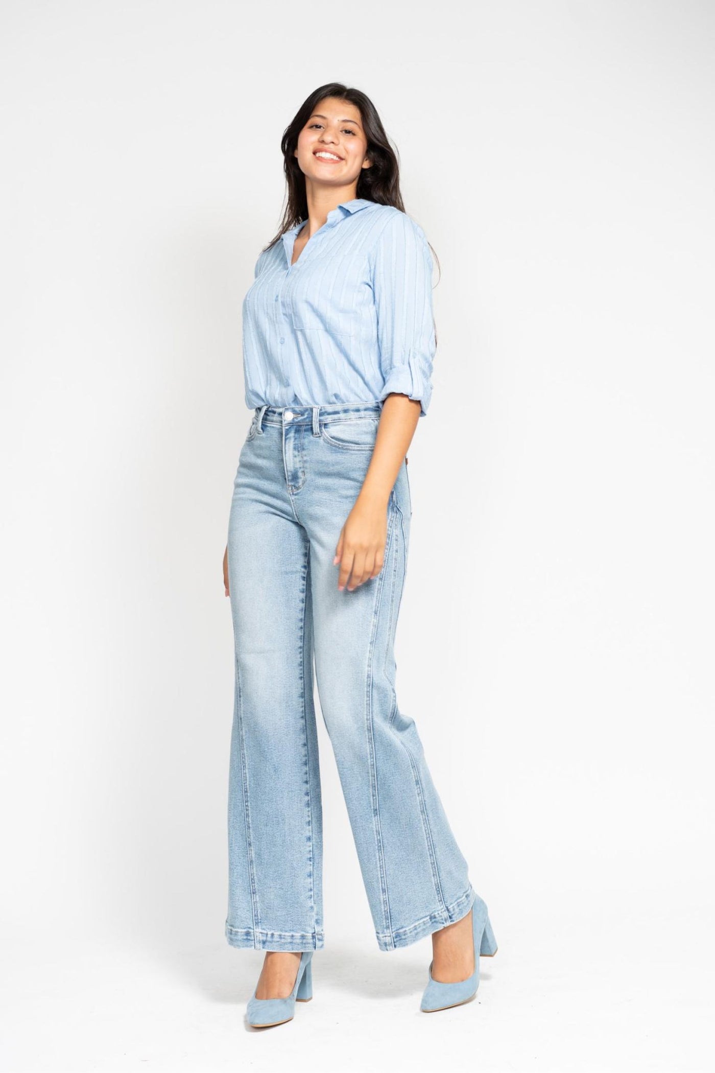 High Rise Retro Wide Leg Jean