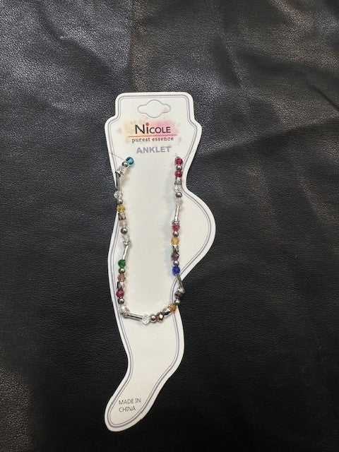 Multicolor Beaded Anklet