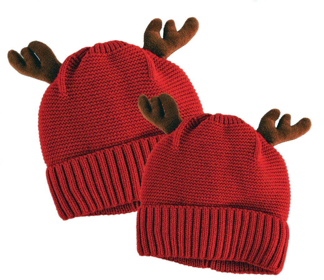 Kids Christmas Antler Beanie