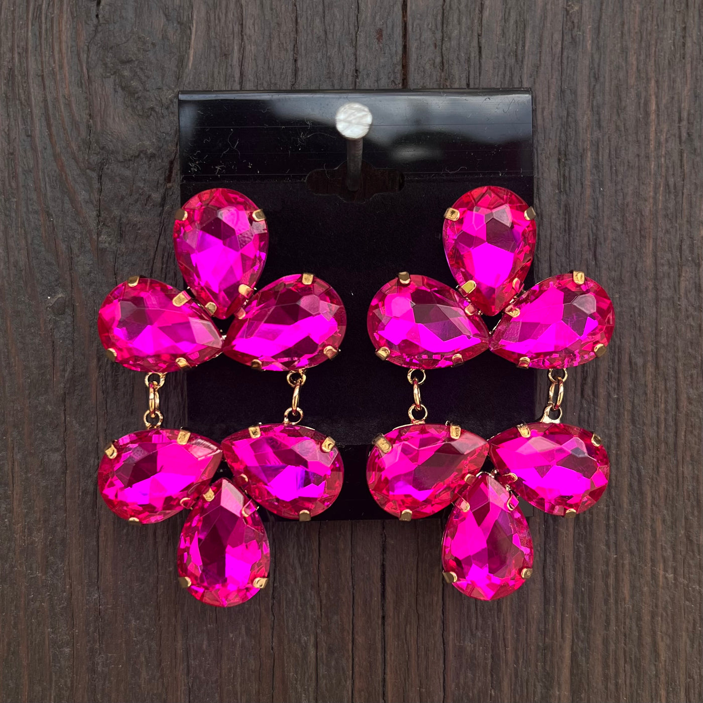 Gemstone Cluster Earring