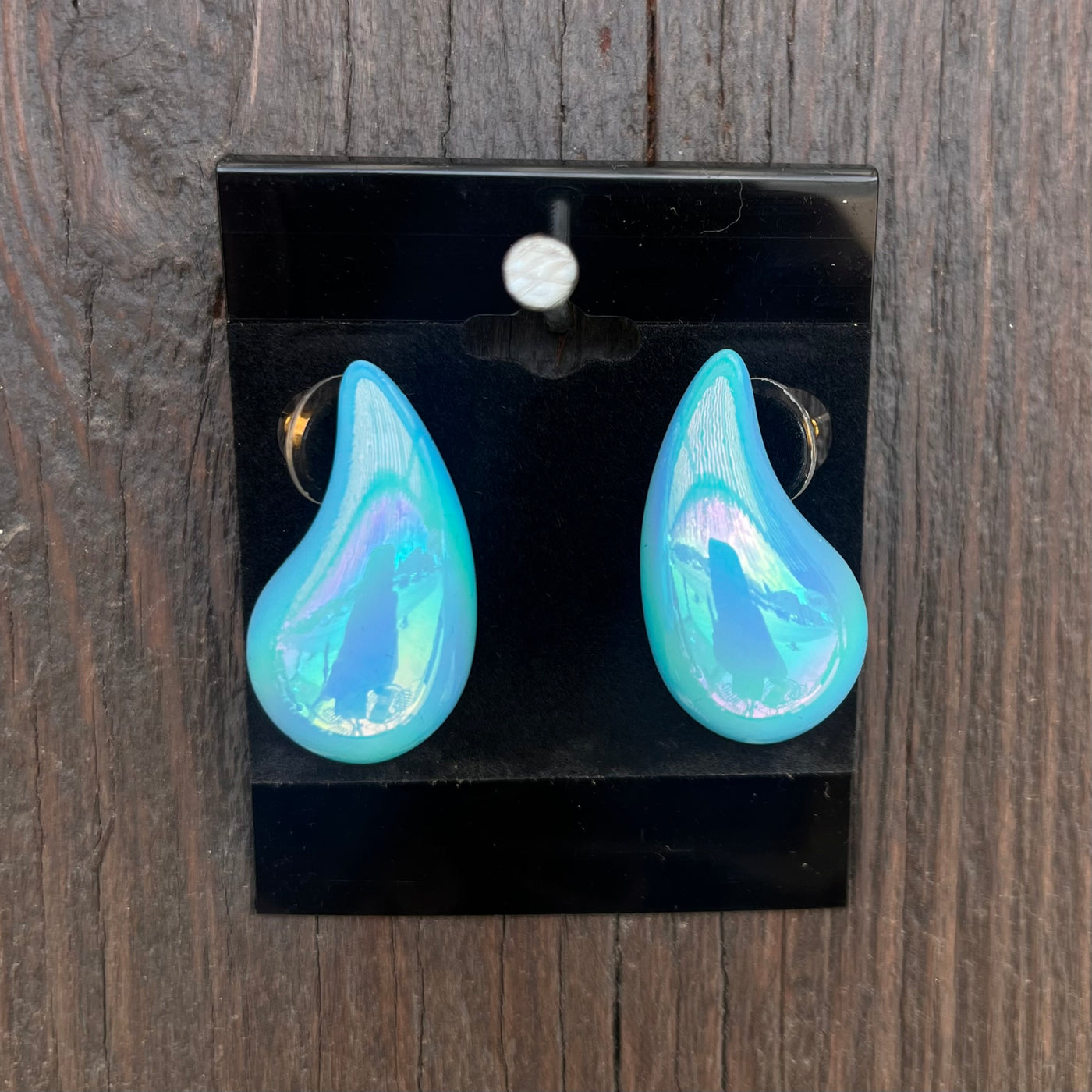 Iridescent Teardrop Earring