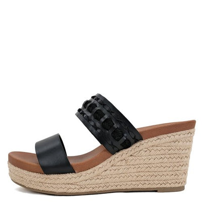 Double Strap Wedge Sandal