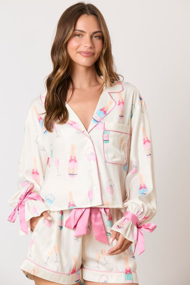 Champagne Ribbon Pajamas