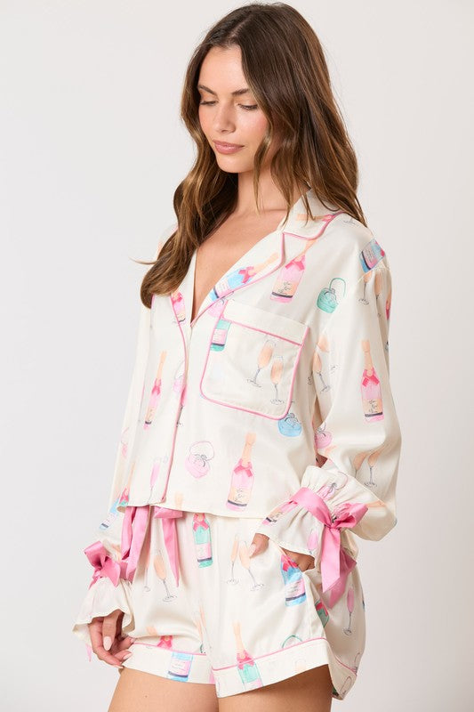 Champagne Ribbon Pajamas