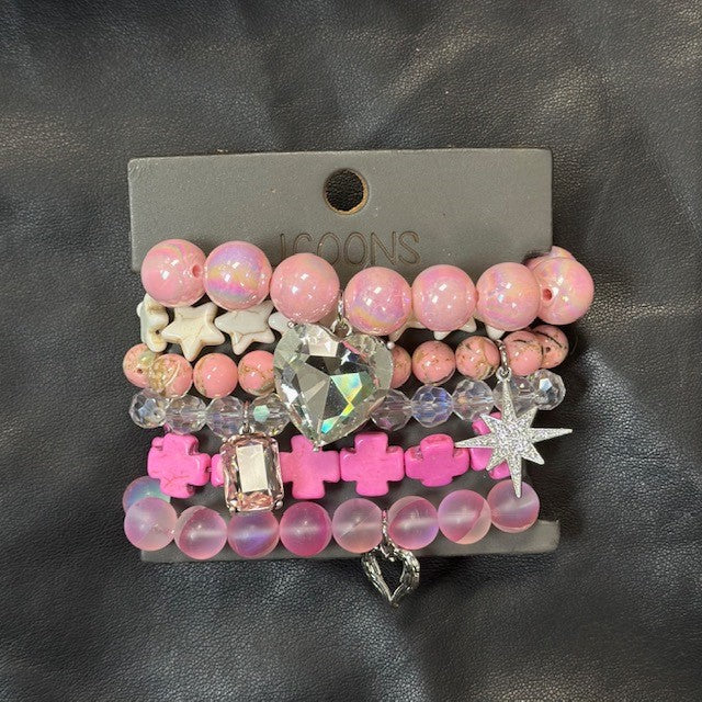 Chunky Charm Bracelet Set