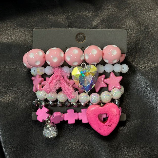 Chunky Charm Bracelet Set