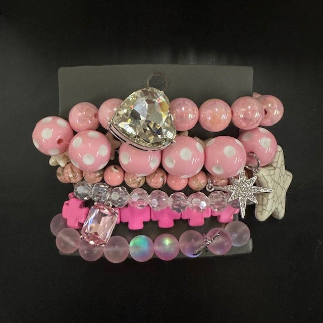 Chunky Charm Bracelet Set