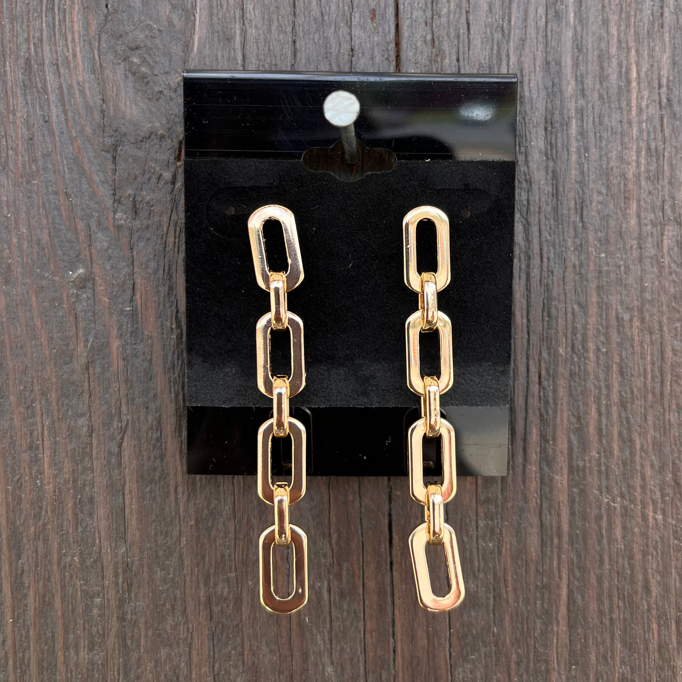 Paperclip Chain Earring