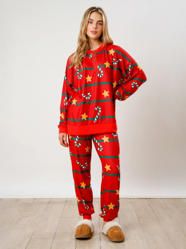 Candy Cane Holiday Pajamas