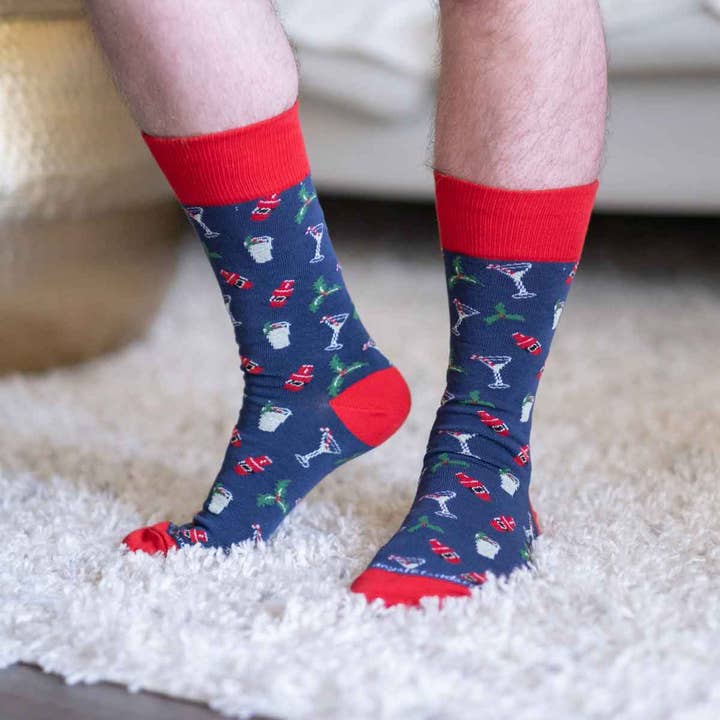 Men's Christmas Cocktail Socks