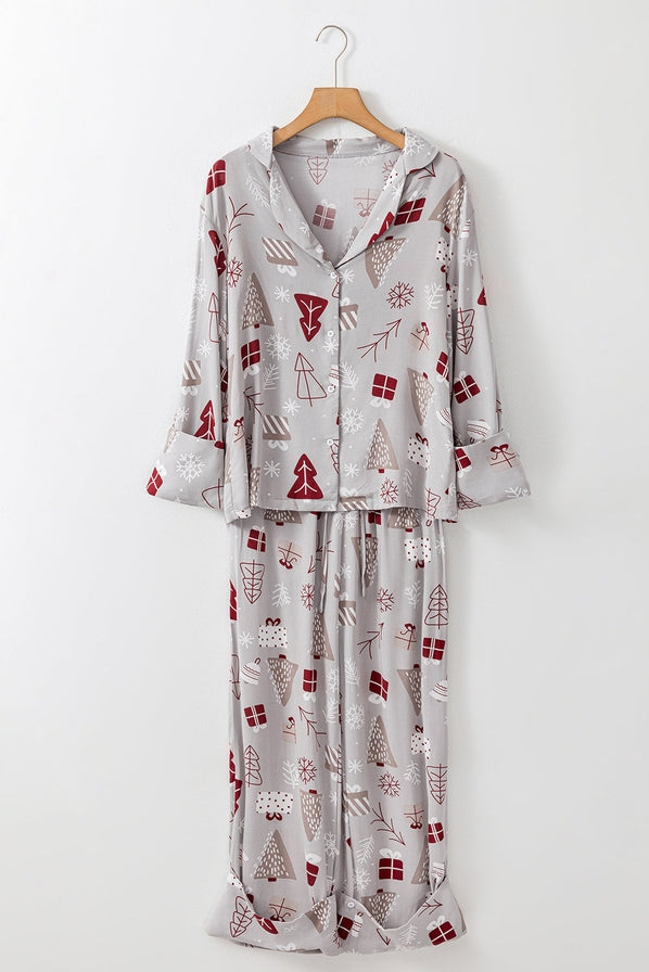 Christmas Printed Pajama Set