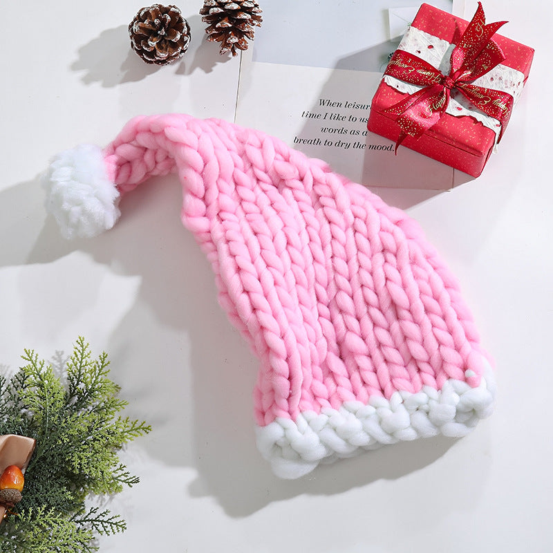 Chunky Knit Santa Hat