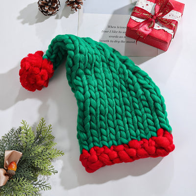 Chunky Knit Santa Hat