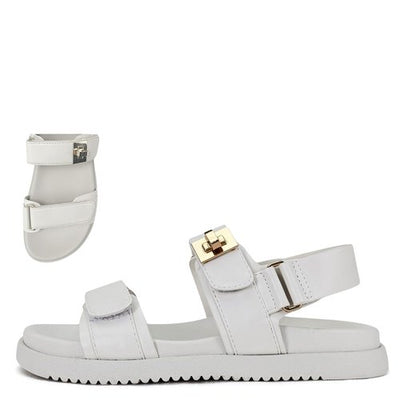 Double Strap Hardware Sandal