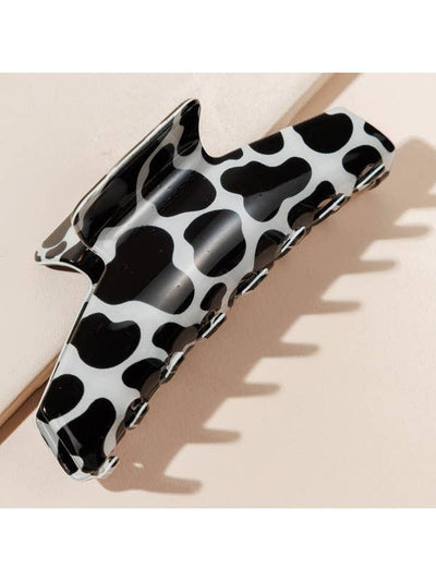 Cow Print Claw Clip