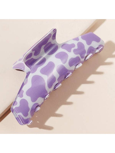 Cow Print Claw Clip