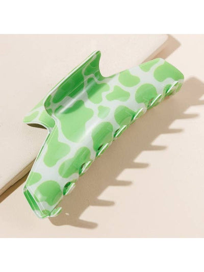 Cow Print Claw Clip