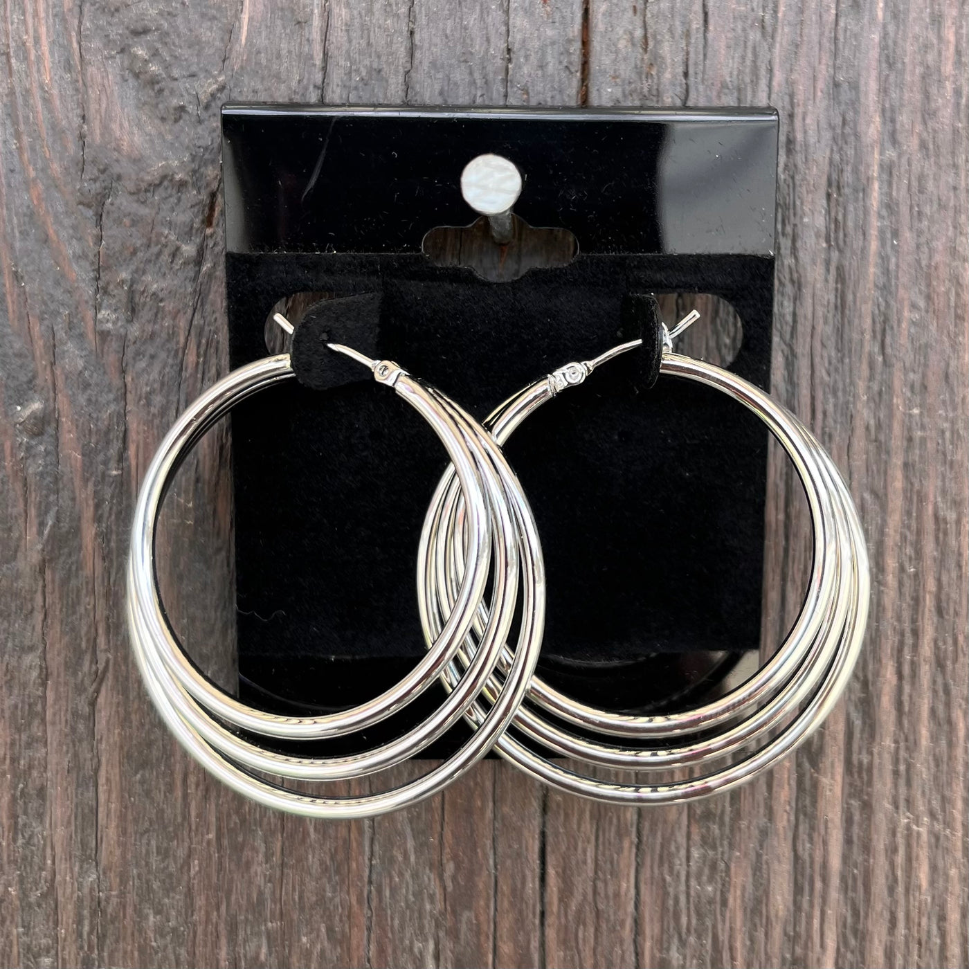 Triple Layered Hoop Earring