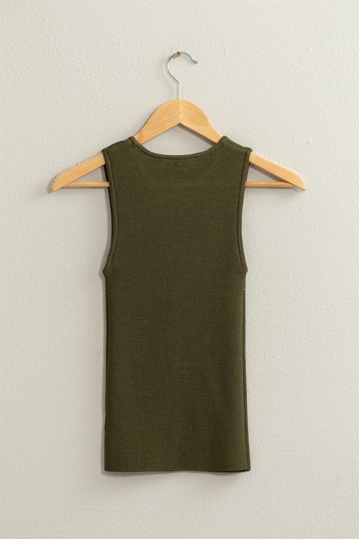 Ribbed Knit Tank Top