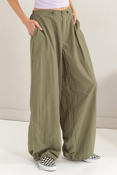 High Rise Parachute Pants