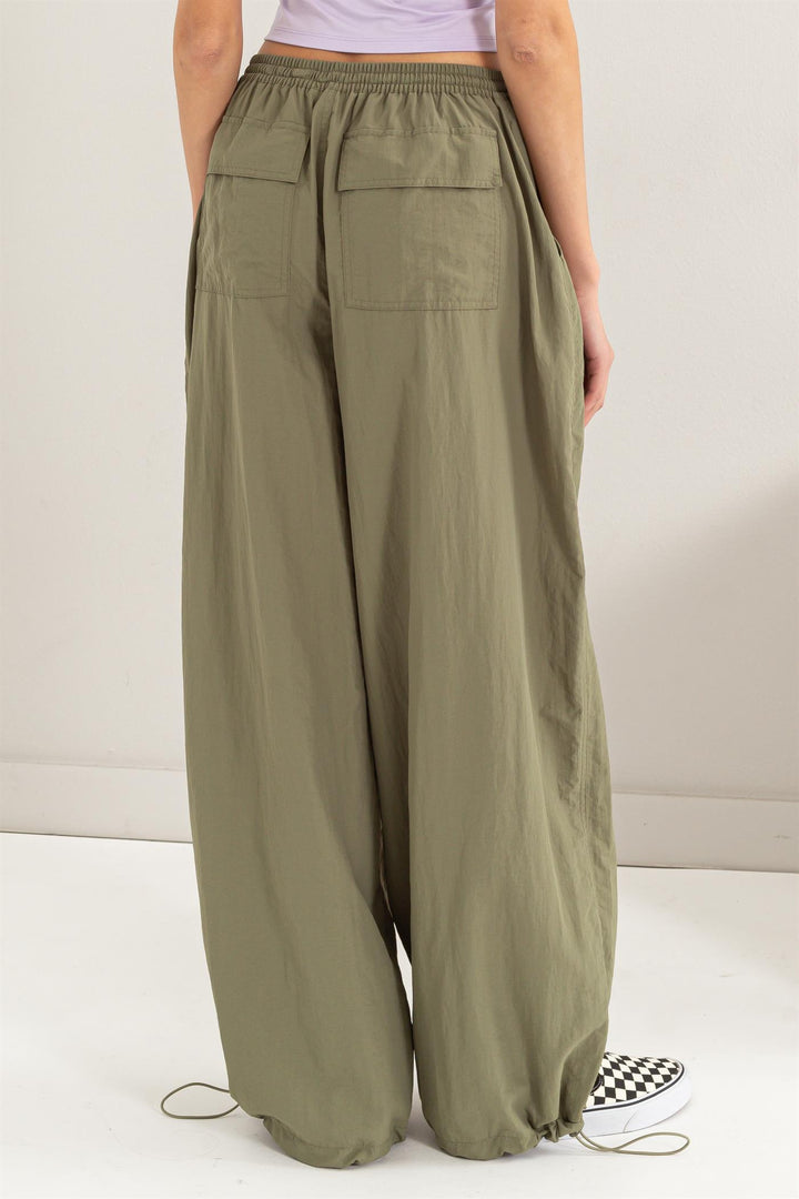 High Rise Parachute Pants