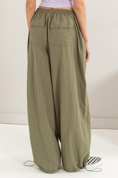 High Rise Parachute Pants