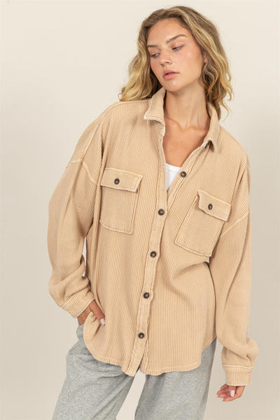 Oversized Button Up Shacket