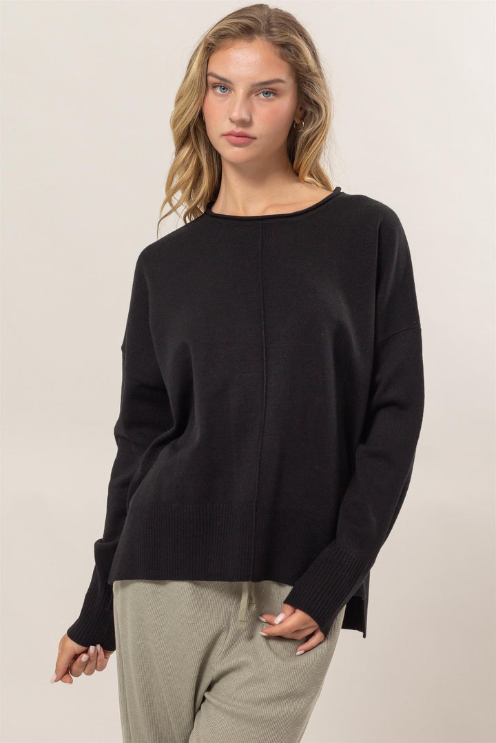 Drop Shoulder Sweater