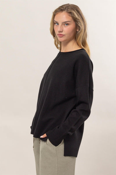 Drop Shoulder Sweater