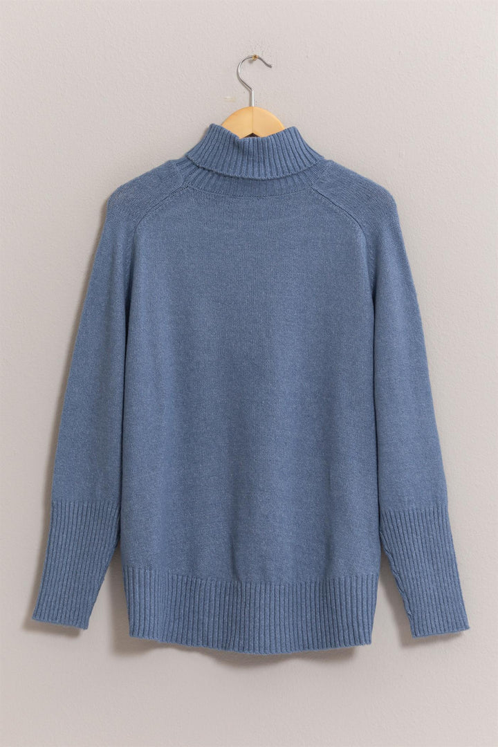 Turtle Neck Long Sleeve Sweater