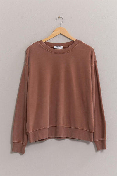 Drop Shoulder Crewneck Sweatshirt