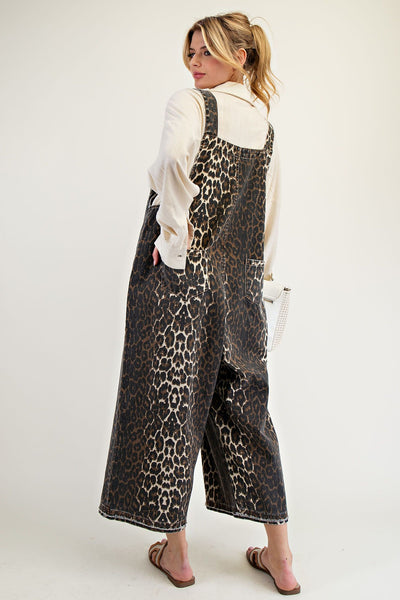 Leopard Twill Overalls