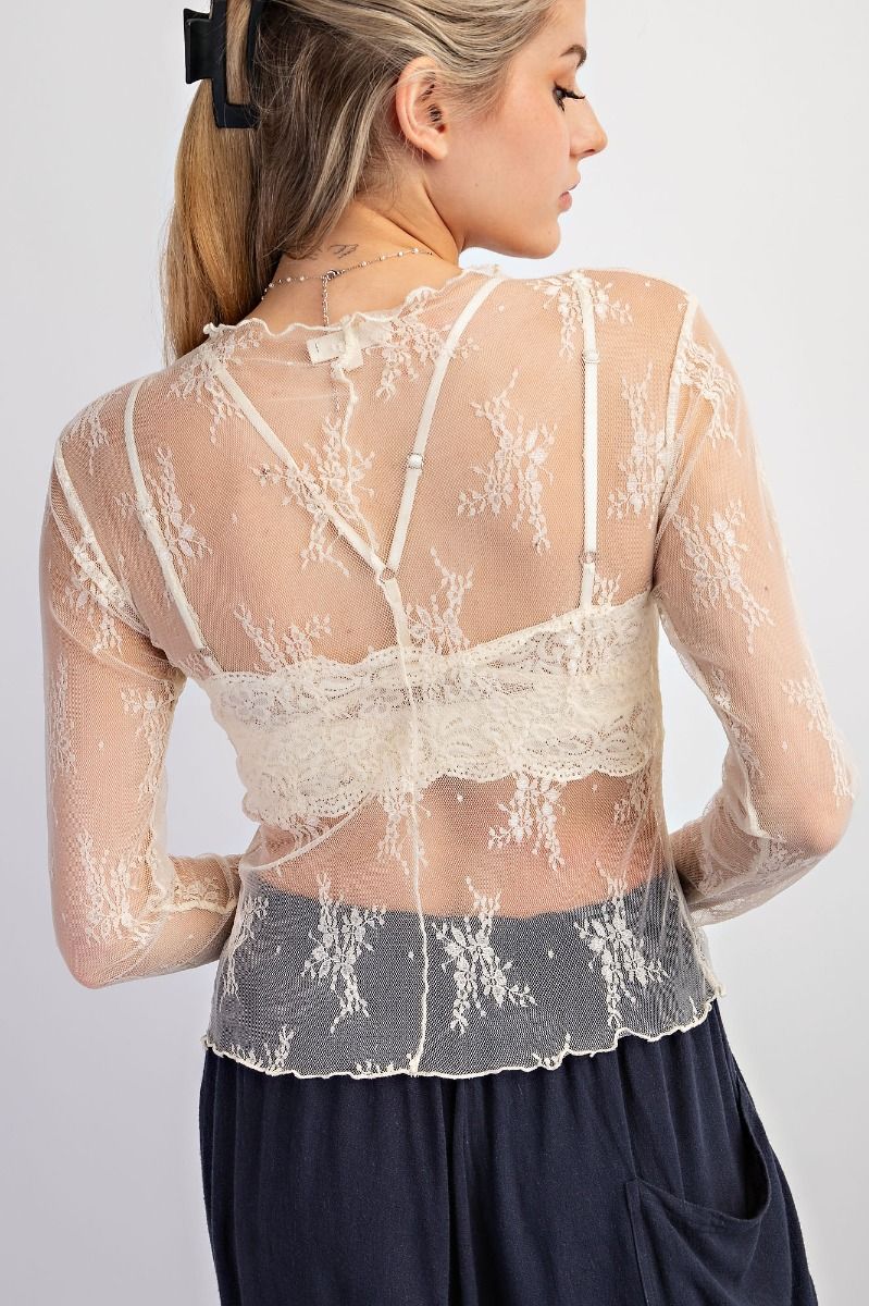 Sheer Lace Top