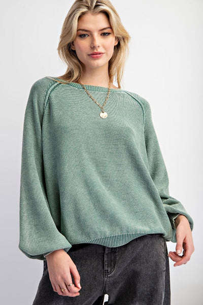 Mineral Wash Knitted Sweater