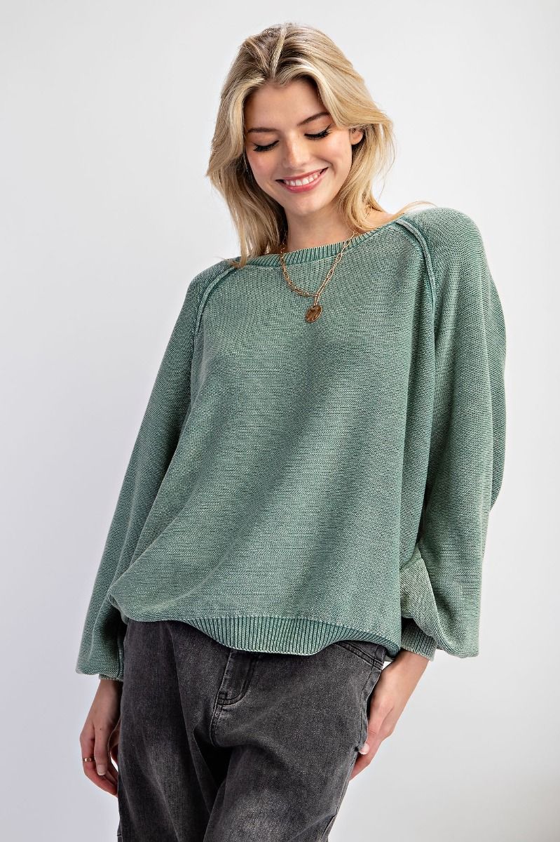 Mineral Wash Knitted Sweater