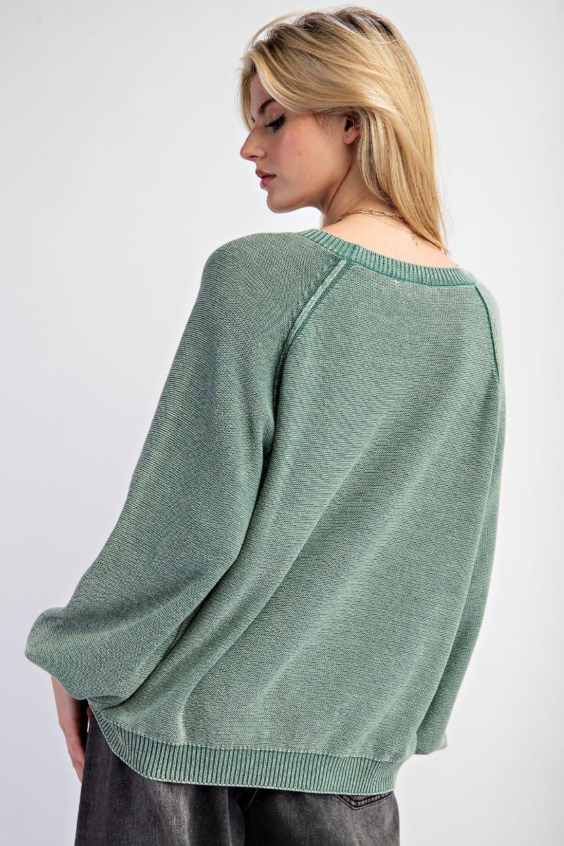 Mineral Wash Knitted Sweater