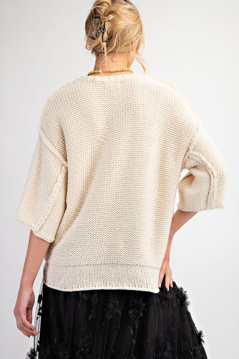 Dolman Sleeve Chunky Sweater