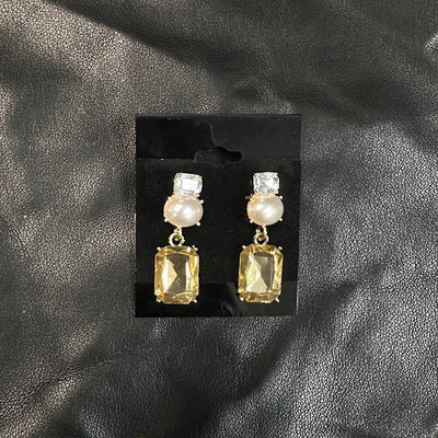 Jewel Pearl Drop Earring