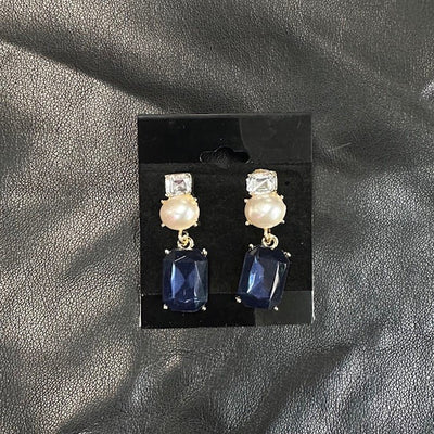 Jewel Pearl Drop Earring