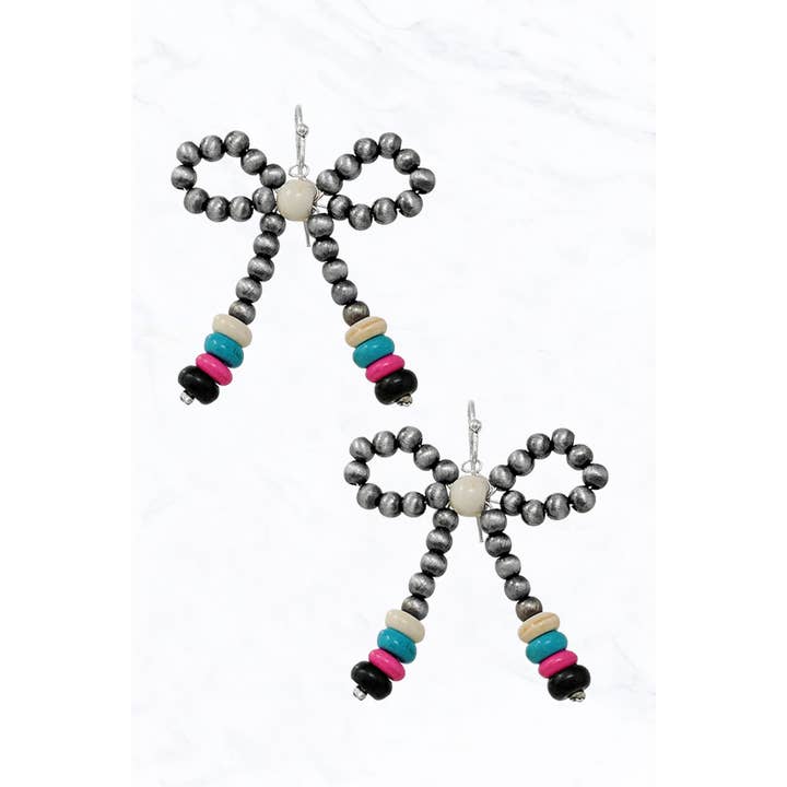 Navajo Pearls Bow Earring